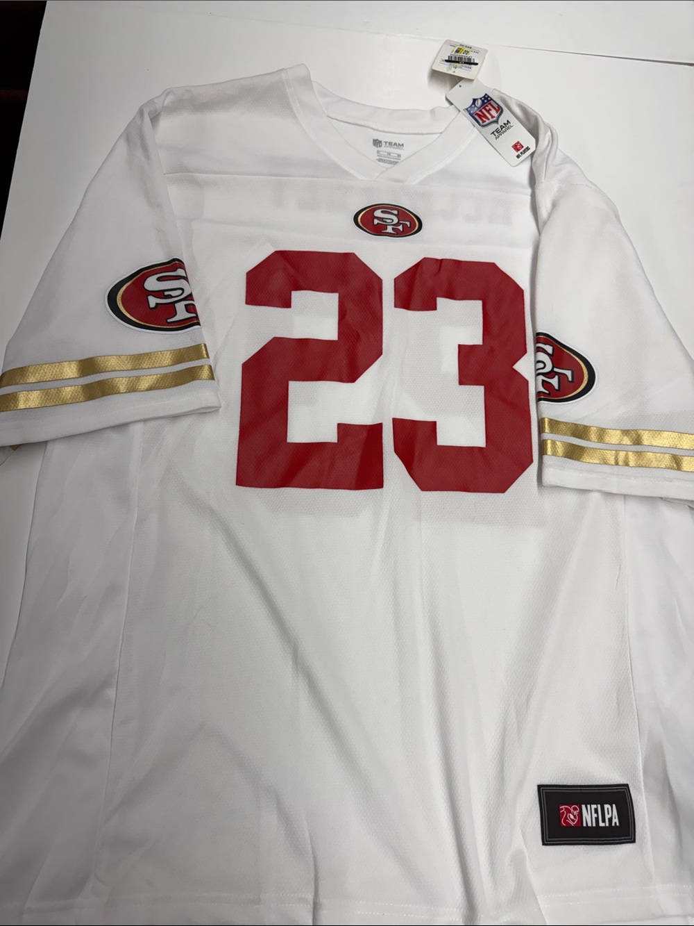 NEW 49ers #23 NFL Football Jersey McCaffrey XL